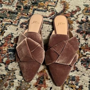 Jcrew velvet shoe sz7